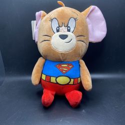 (NEW) Tom and Jerry Jerry as Superman 9 Inch Stuffed Animal (PERFECT FOR BIRTHDAY PARTIES)