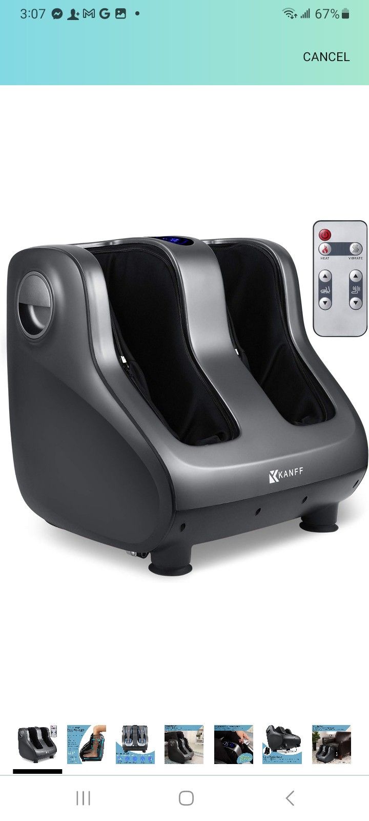 Foot and Calf Massager with Heat, Shiatsu Heated Foot Massager Machine with Compression, Kneading, Heating & Vibrating for Blood Flow Circulation,All Products : American Fashion Style Bags On Sale