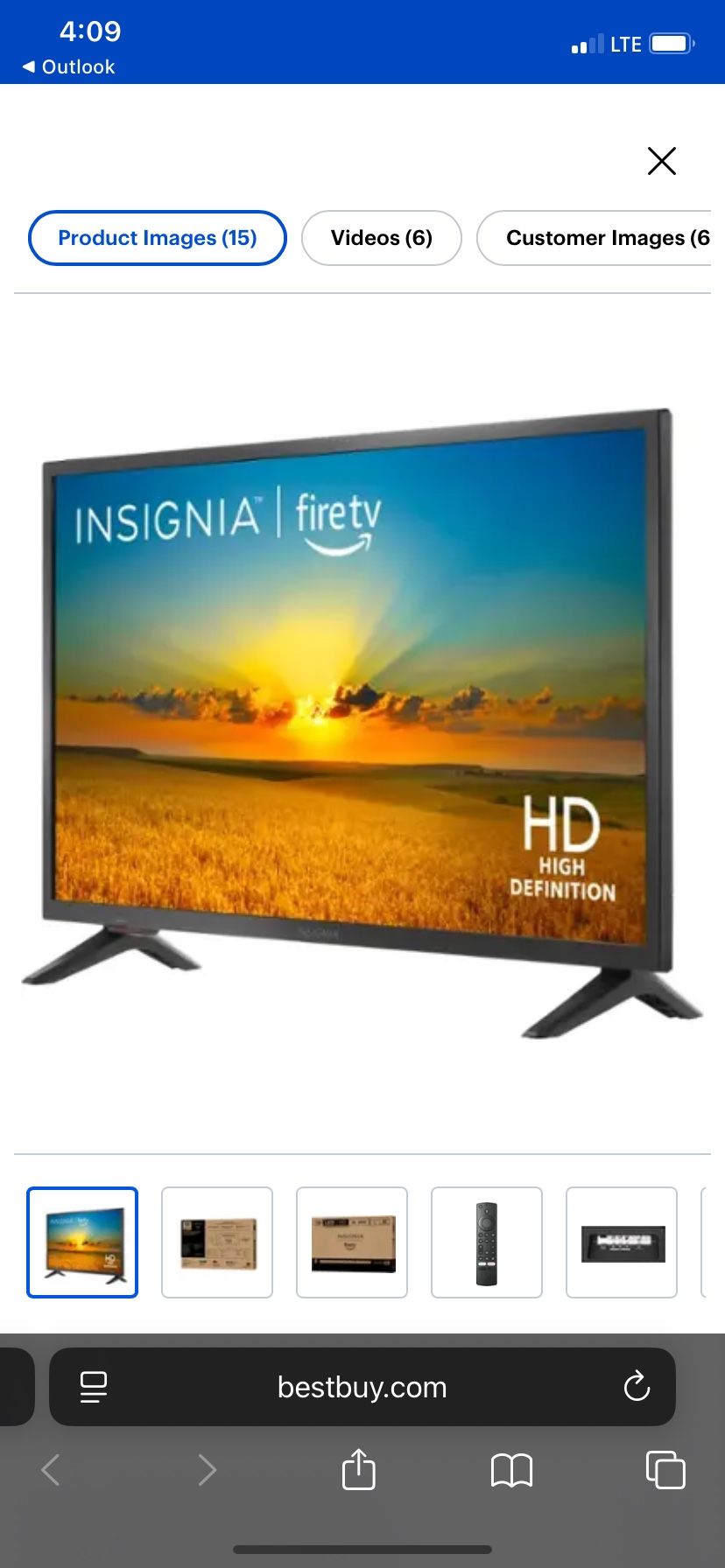 Insignia 32” HD Smart Fire TV - In Excellent Condition