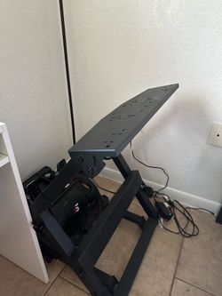 Simracing wheelstand, Pedals, Wheel & qr