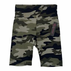 No Boundaries Womens Juniors XS (1) Bike Shorts Camouflage Camo Green