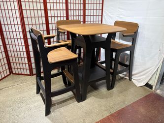LEDGE LOUNGER Haven Hightop Two Tone Outdoor Table Set in Urban Harvest (Set of 3)