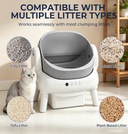 Automatic Cat Litter Box – Self Cleaning, WiFi, Large Waste Bin