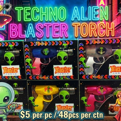 Alien blaster techno torch lighters refillable