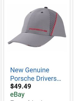 New Genuine Porsche Driver's Selection Racing Collection Baseball Cap / Hat