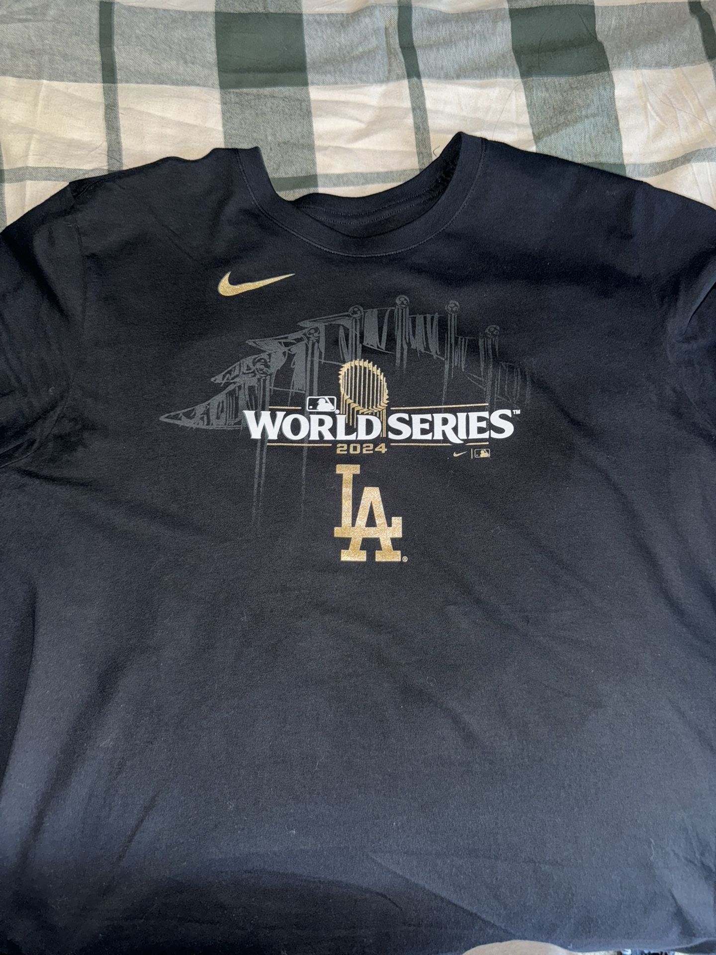 Dodgers World Series Shirt Black Nike Xl