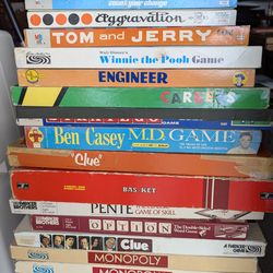 Vintage Board Games - large lot