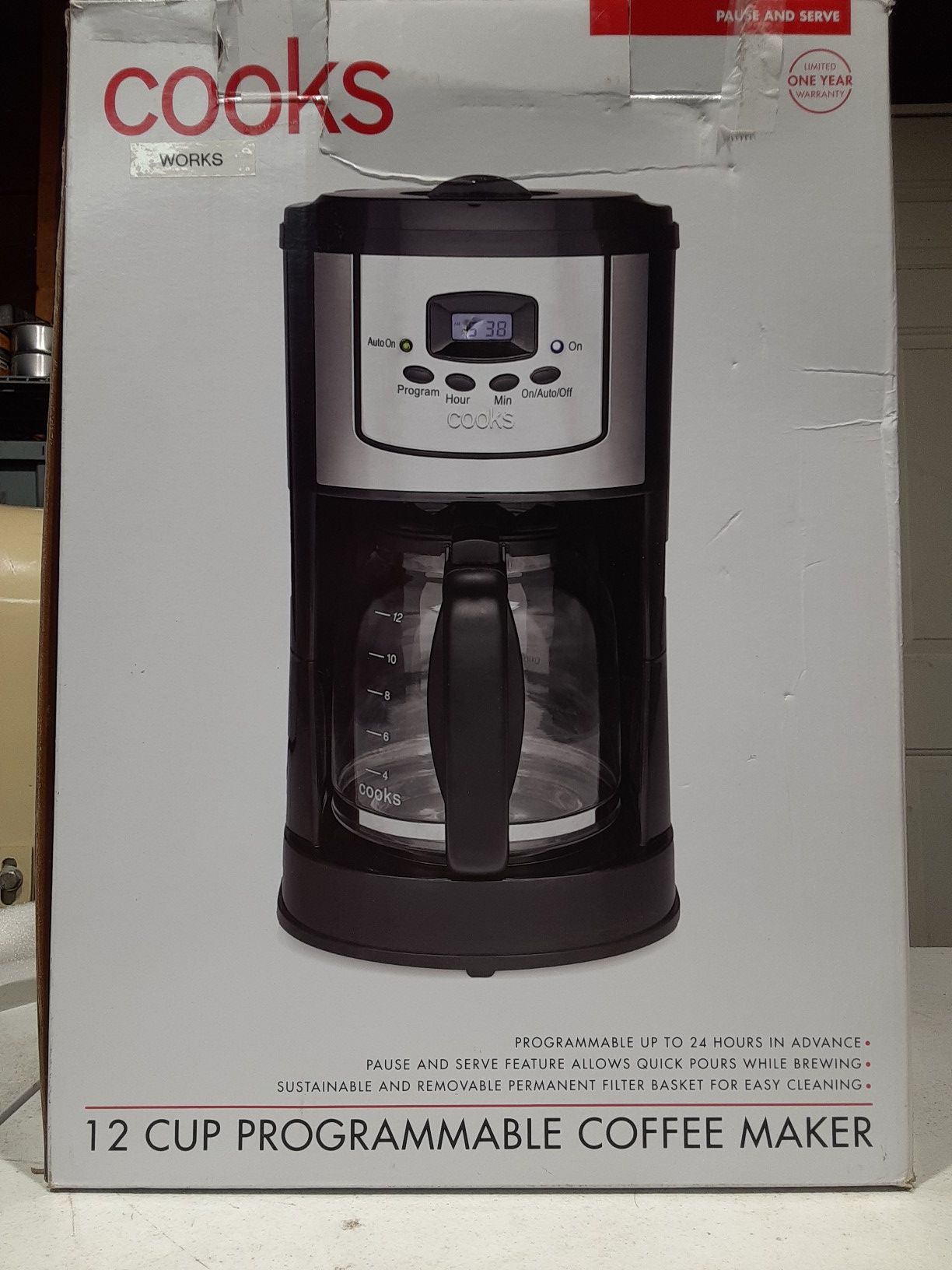 Cooks| 12 Cup Programmable Coffee Maker