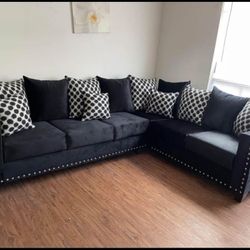 Black Sectional 