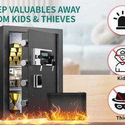 Fireproof Safe for Home, 4 CuBic Feet Safe Box, Anti-Theft