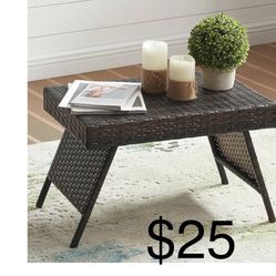 Rattan coffe table foldable