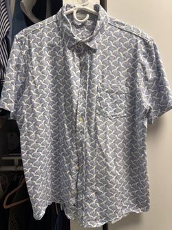 Tailor Vintage Men’s short sleeve woven button down shirt