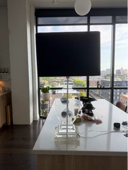 Pair Crystal lamps