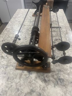 Best Offer !    Antique Wallpaper Cutter by “Carl Kanev & Sons” 11 1/2 Inches High By 17 Inches Deep 46 Inches Wide And Total Measurement