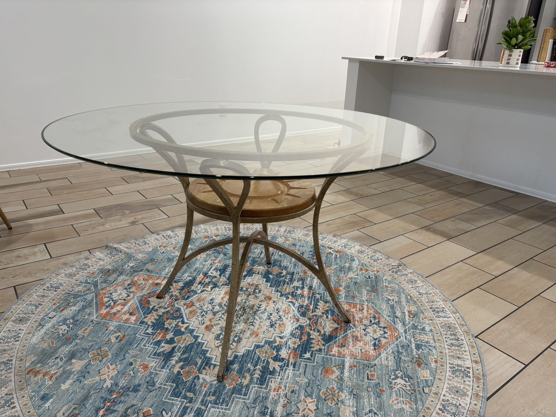 Glass Top Dining Table