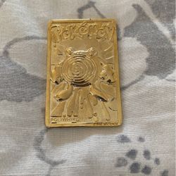 Poliwhirl 23 Karat Gold Card
