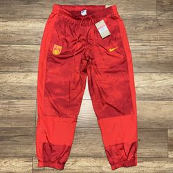 Nike Womens Large Team CFA China Soccer Windbreaker Pants Joggers