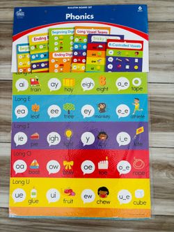 Carson Dellosa Phonics Chart Set Grade 1-3 (6 pieces)