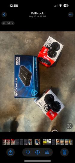 BRAND NEW IN THE BOX ROCKVILLE 880WATT MARINE AMP AND BRAND NEW IN THE BOX BOSS 6x9 SPEAKERRS