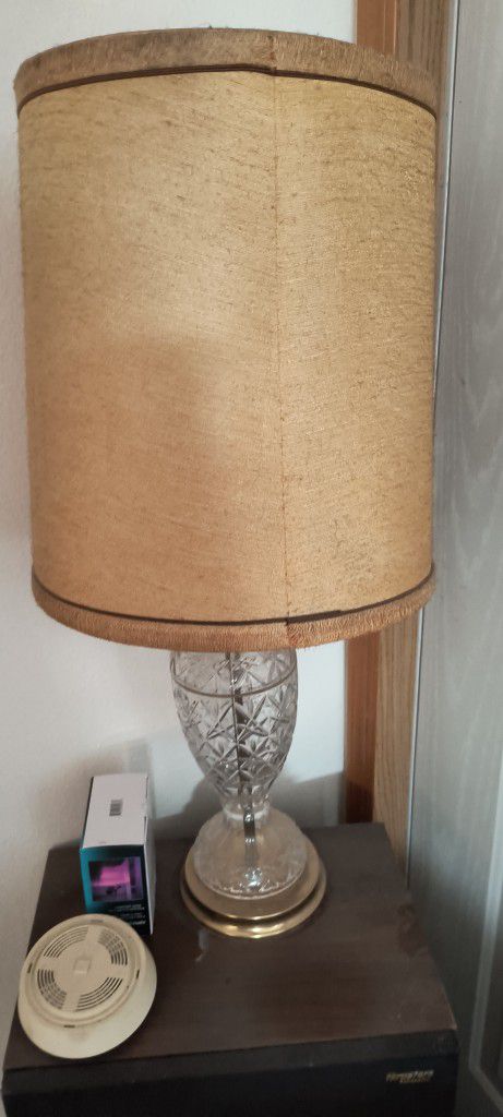 Pair Of Two Nice Crystal Table Lamps