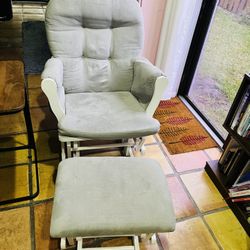 Reclining Chair And Foot Rest