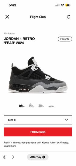 Jordan 4 fear 2024 Jordan 8 winterized 2023