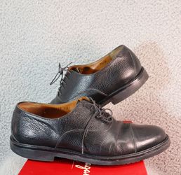 Salvatore Ferragamo Men Cap Toe Oxford Dress Shoes Sz 7.5 D