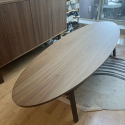 Midcentury Modern Coffee Table - IKEA and STOCKHOLM Wooden Coffee table, walnut veneer, 180x59 cm
