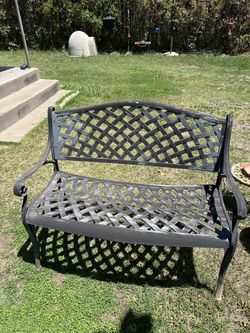 2 Metal/Aluminum Benches, Sturdy, 41” Inches Across