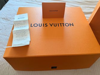 Large Louis Vuitton bag box and shopping bag