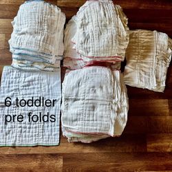 Cloth Diaper Cotton prefolds newborn to toddler