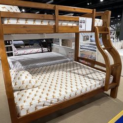 Solpine Twin Over Full Bunk Bed With Optional Trundle 