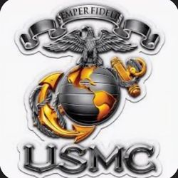 USMC DECAL 6 1/2 " x 8"  