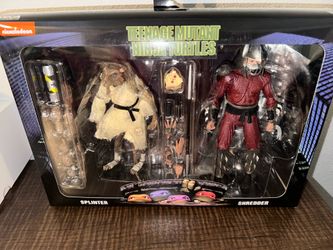 NECA teenage mutant ninja turtles 2 pack splinter shredder