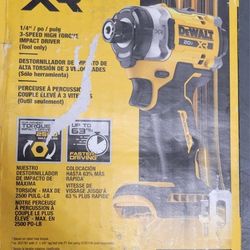 Dewalt 20V MAX XR Cordless Impact Driver (Tool Only)(Model: DCF860B)