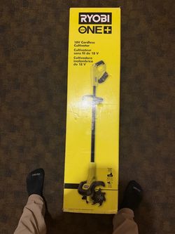 Ryobi ONE+ 18V Cordless Cultivator with battery and charger