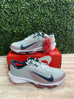 Men's Sz 11 - Nike Air Zoom Infinity Tour 2 Golf Shoes Gray Red Navy FZ8798-001