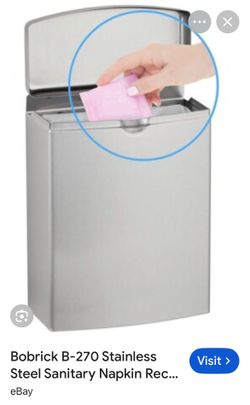 Bobrick B-270 Surface-Mounted Sanitary Napkin Disposal
