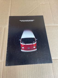 Vintage VW Bus Dealer Sales Brochure