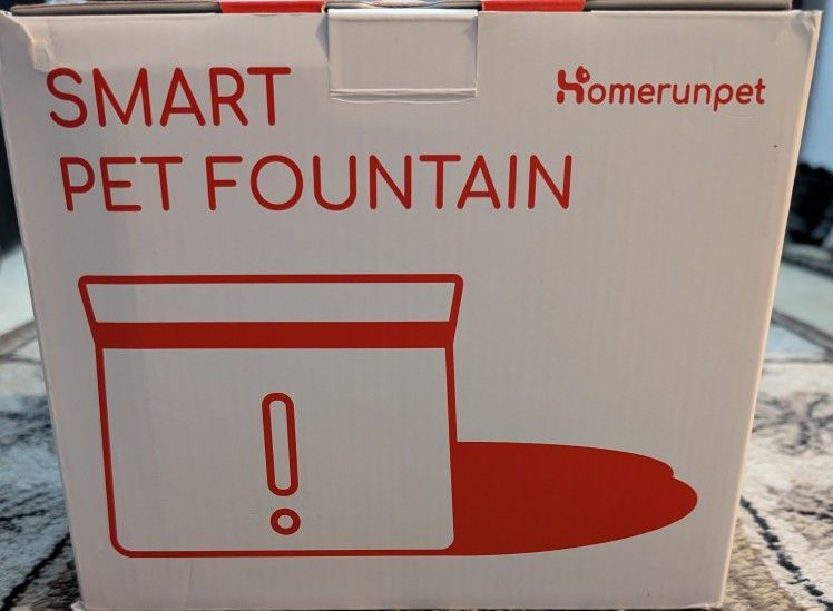 Homerunpet Wireless Smart Pet Fountain And 3 Replacement Filters 