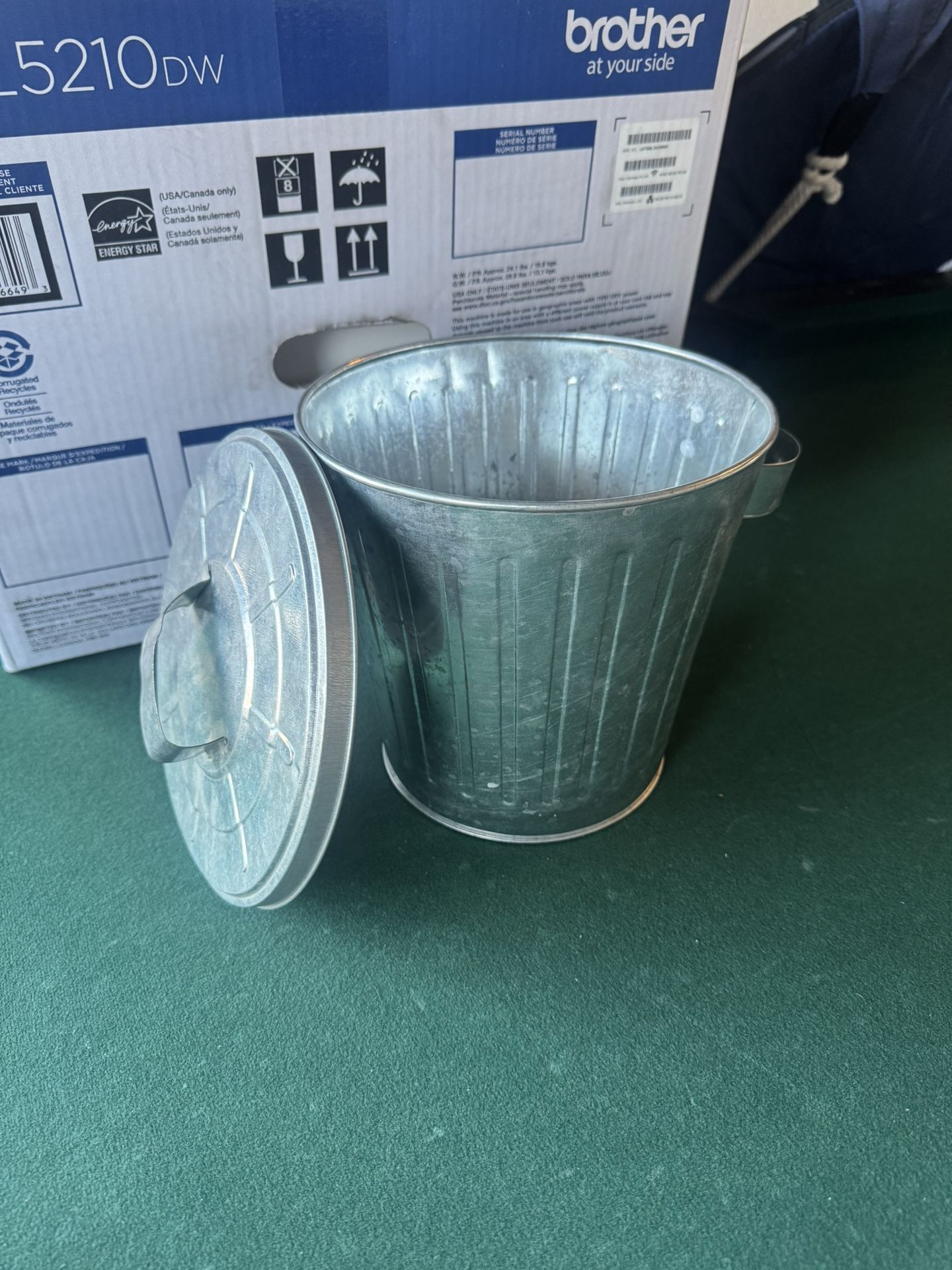 Cute Mini Trash Can Table Storage Jar Flower Pot Pen Holder