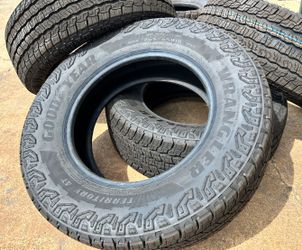 4x New Goodyear Wrangler Territory AT tires 265/65/18 100% tread tacoma Tahoe Yukon