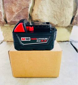 Milwaukee 5.0AH M18 18-Volt Li-Ion XC Extended Capacity Battery Pack New !!