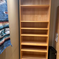 SOLID MAPLE WOOD BOOKCASE