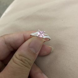 Real 925 Sterling Silver Wedding Engagement Ring Size 6