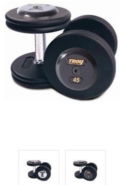 TROY PRO DUMBBELL SET 5 LB - 100 LB; E-COMMERCE: FREE SHIPPING CRITERIA (Read Description)