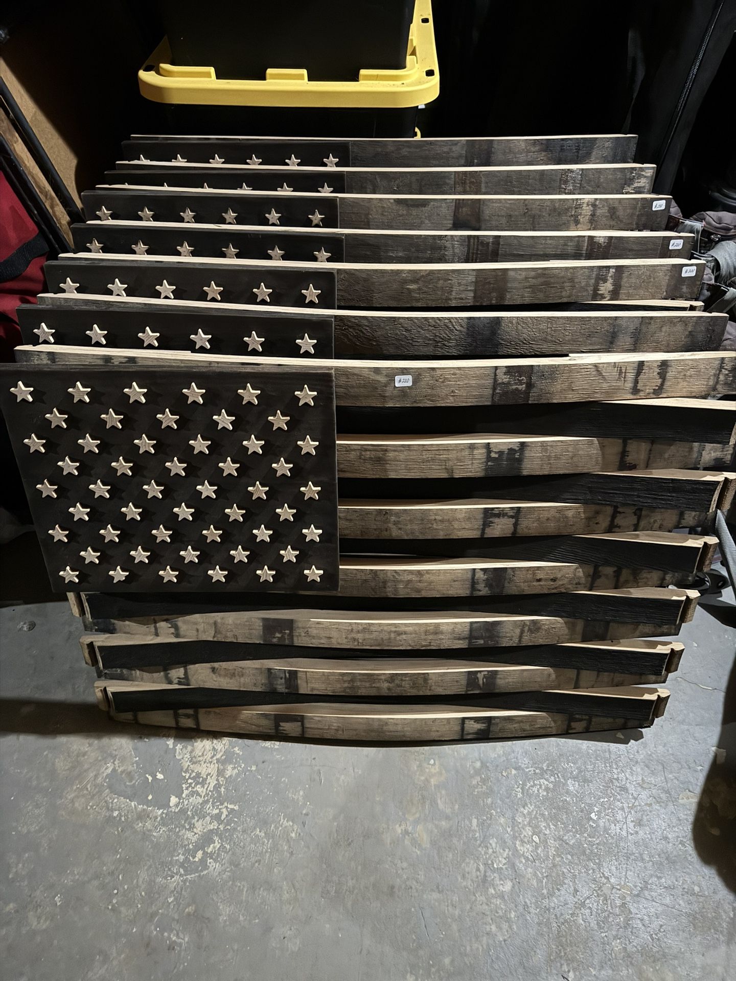 Custom Made Whiskey Barrel Flags