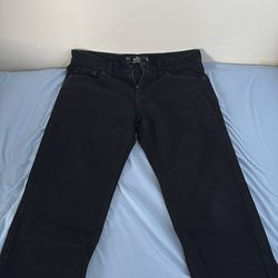 Black Hollister Athletic Slim Straight Jeans, 31x32