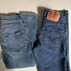 2 pairs boys jeans Levi’s & Gap