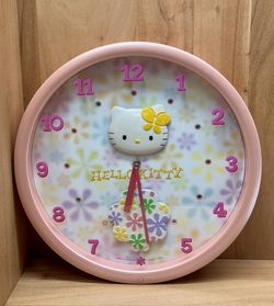Vintage Sanrio Hello Kitty Melody Wall Clock Made by Citizen (Very Rare)